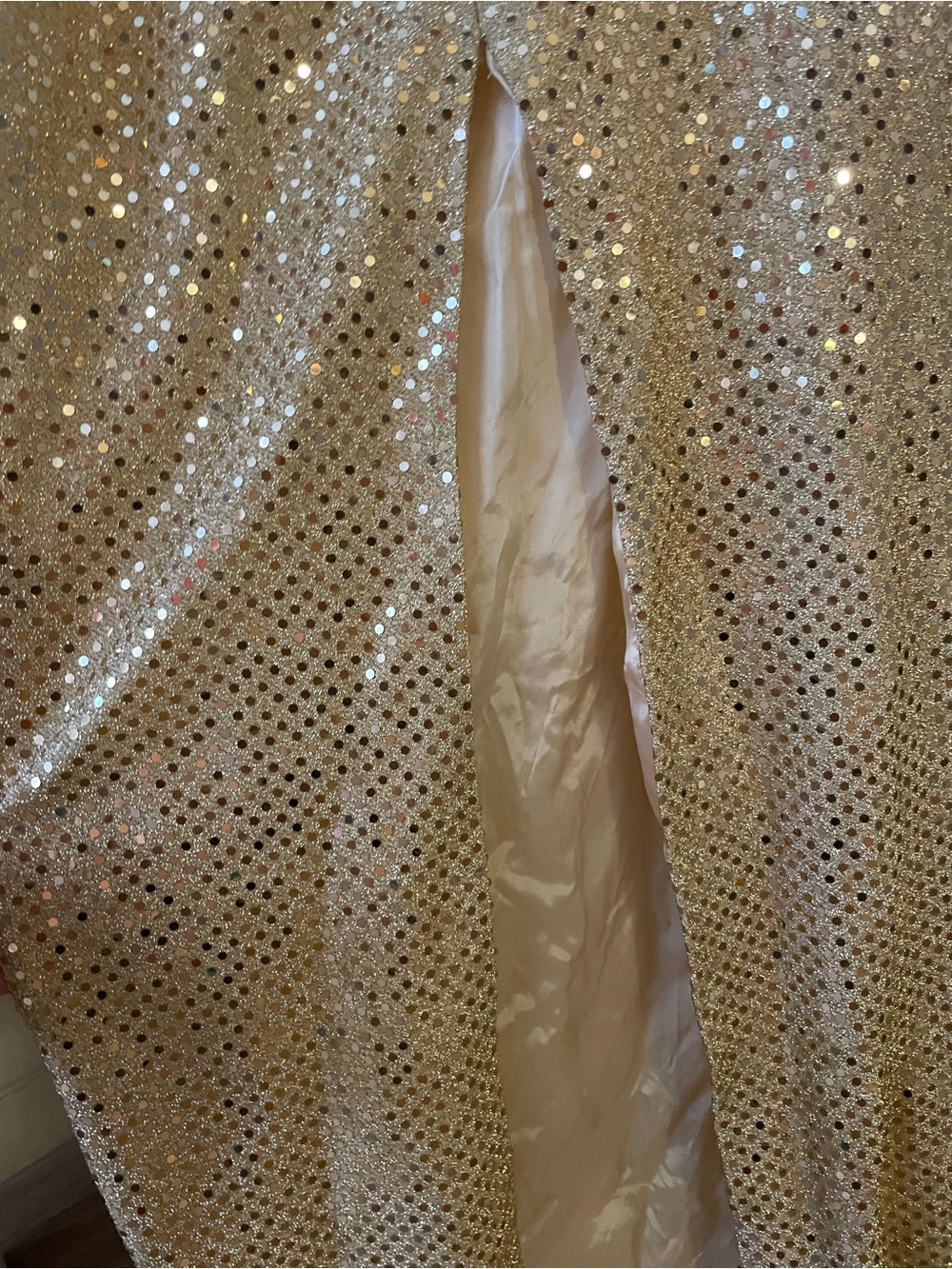 Vintage Roberto Cavalli Gold Sequin Maxi Halter Gown Prom. Marilyn Monroe vibes - Picture 3 of 6